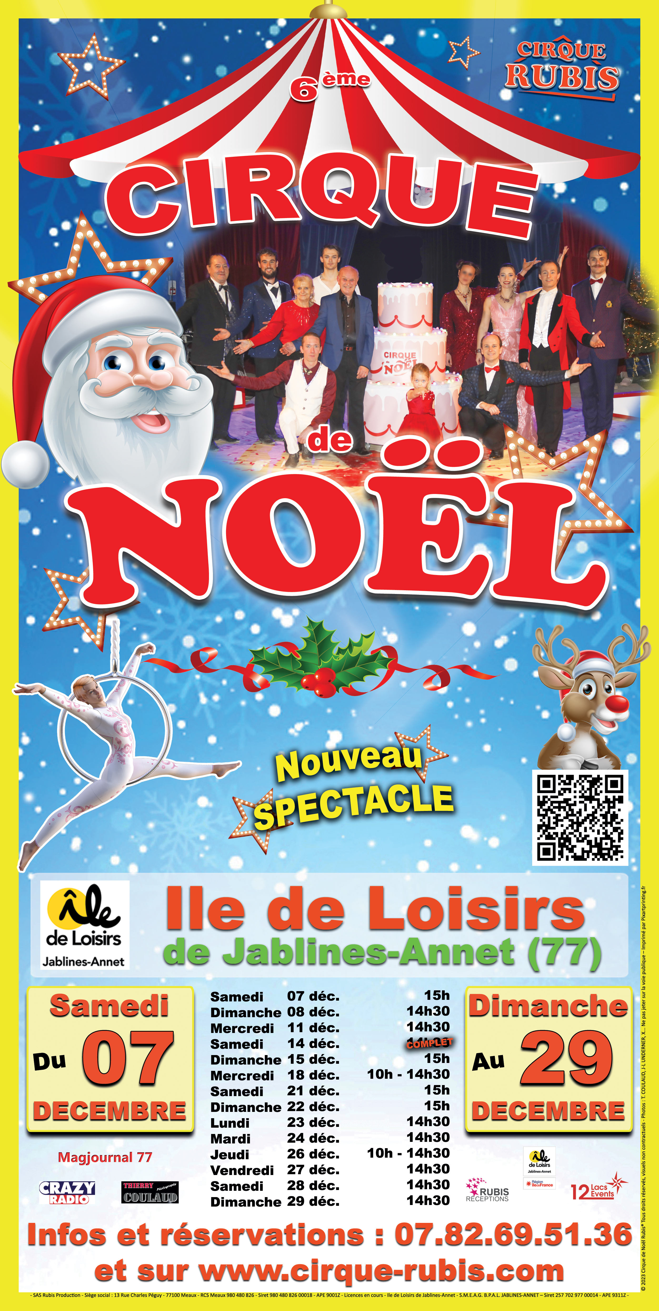 affiche du Cirque de Noel Rubis